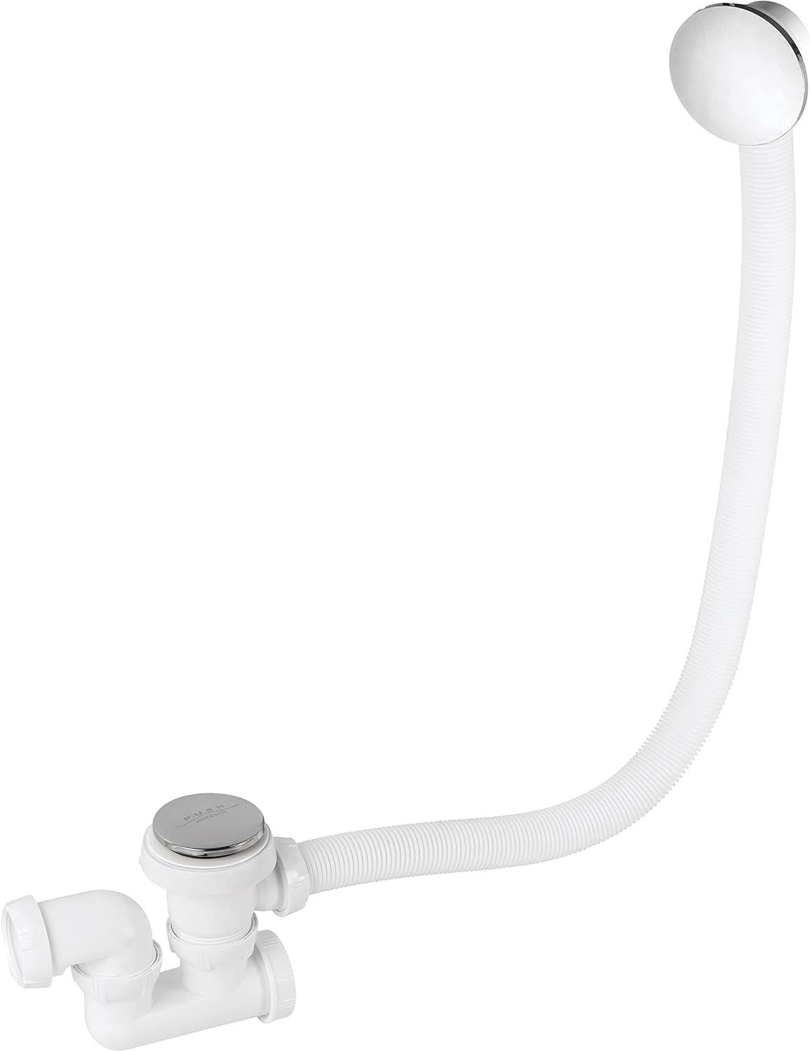 Click-Clac-Badewannenablauf mit schwenkbarem Siphon von Wirquin, Art.-Nr. 30723100