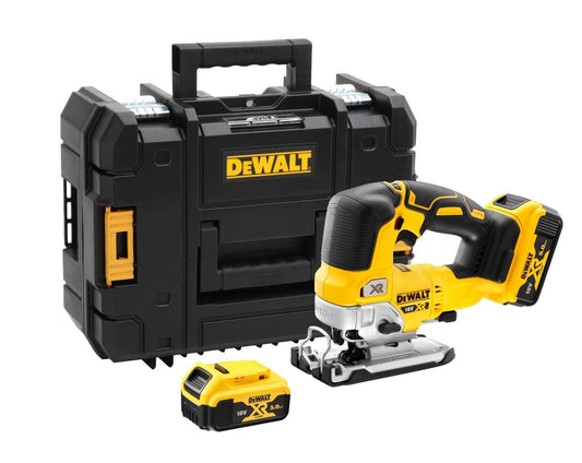 Dewalt bürstenlose Akku-Stichsäge XR 18V 135mm mit Tragekoffer und 2 x 5Ah Batterien DCS334P2