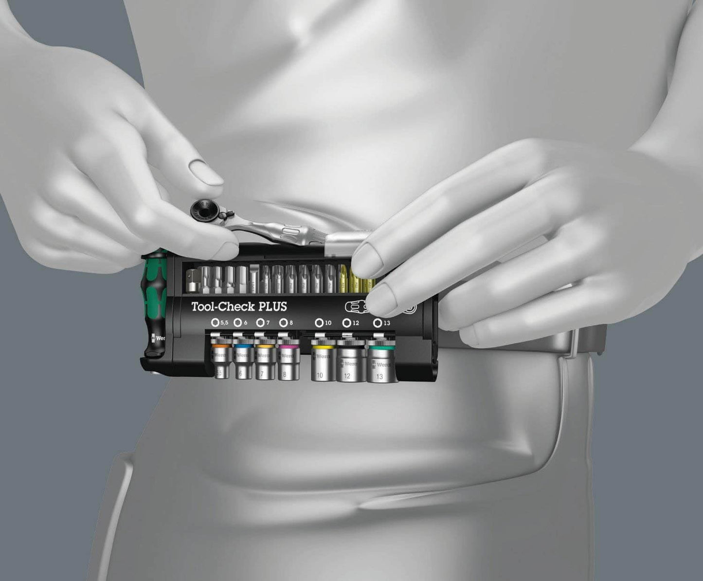 Ratschensatz mit Steckschlüsseln und Bits 39-teilig Tool-Check PLUS Wera 056490