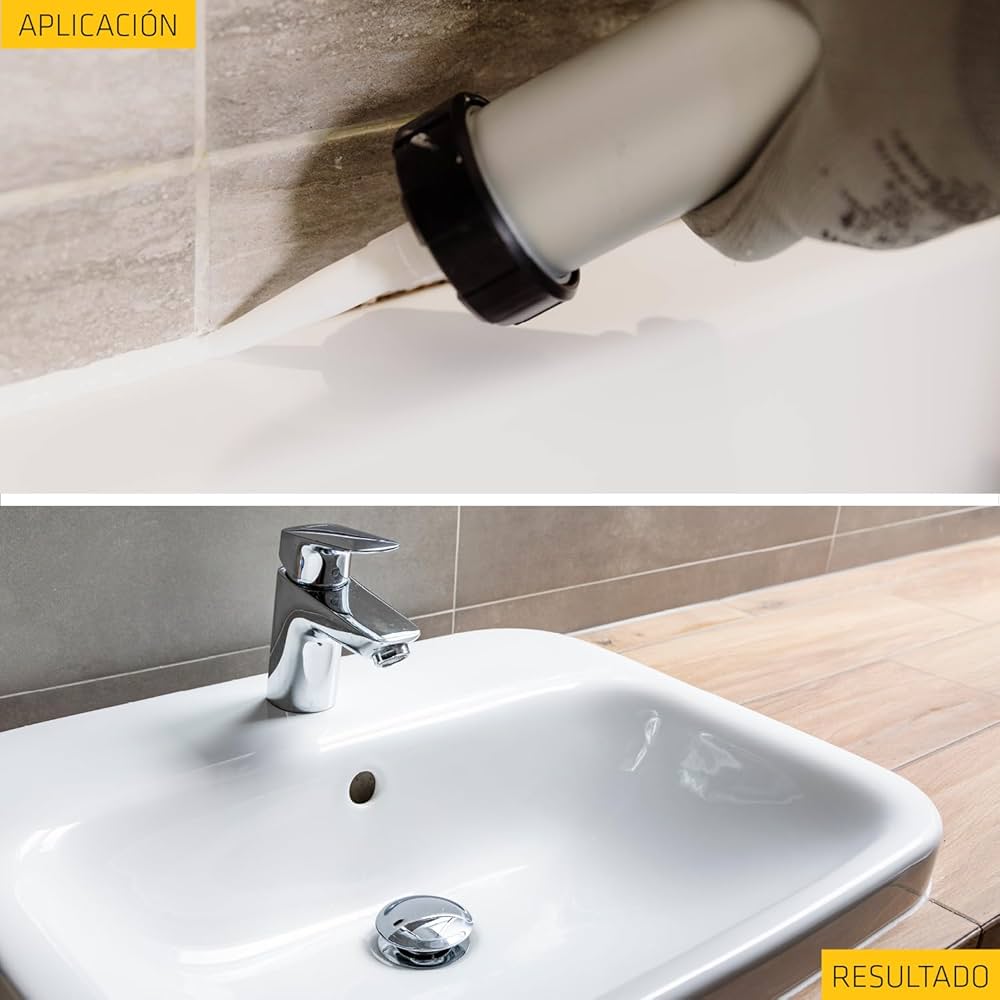 Cartucho de selante de silicone neutro sanitário 300ml SikaSeal-175