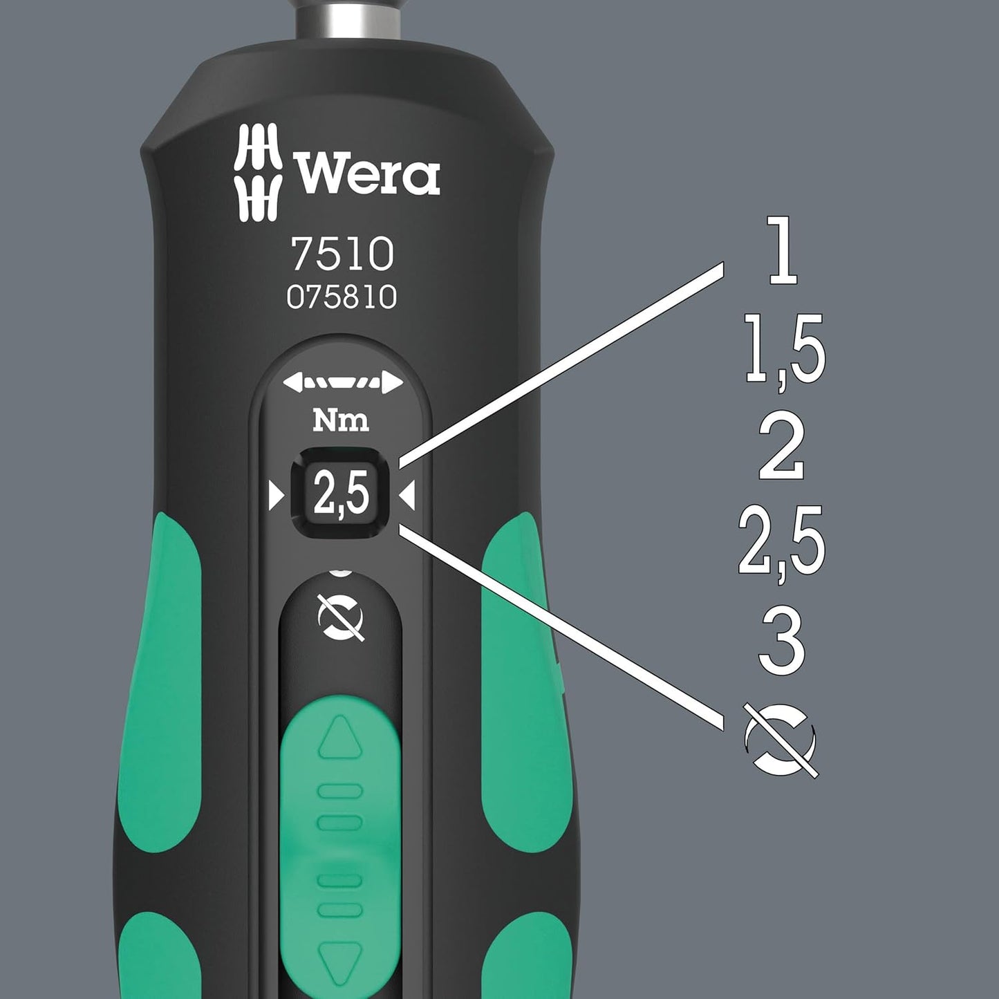 14-teiliger Werkzeugsatz für Safe-Torque Speed Wera Dreheinsätze 7510/14