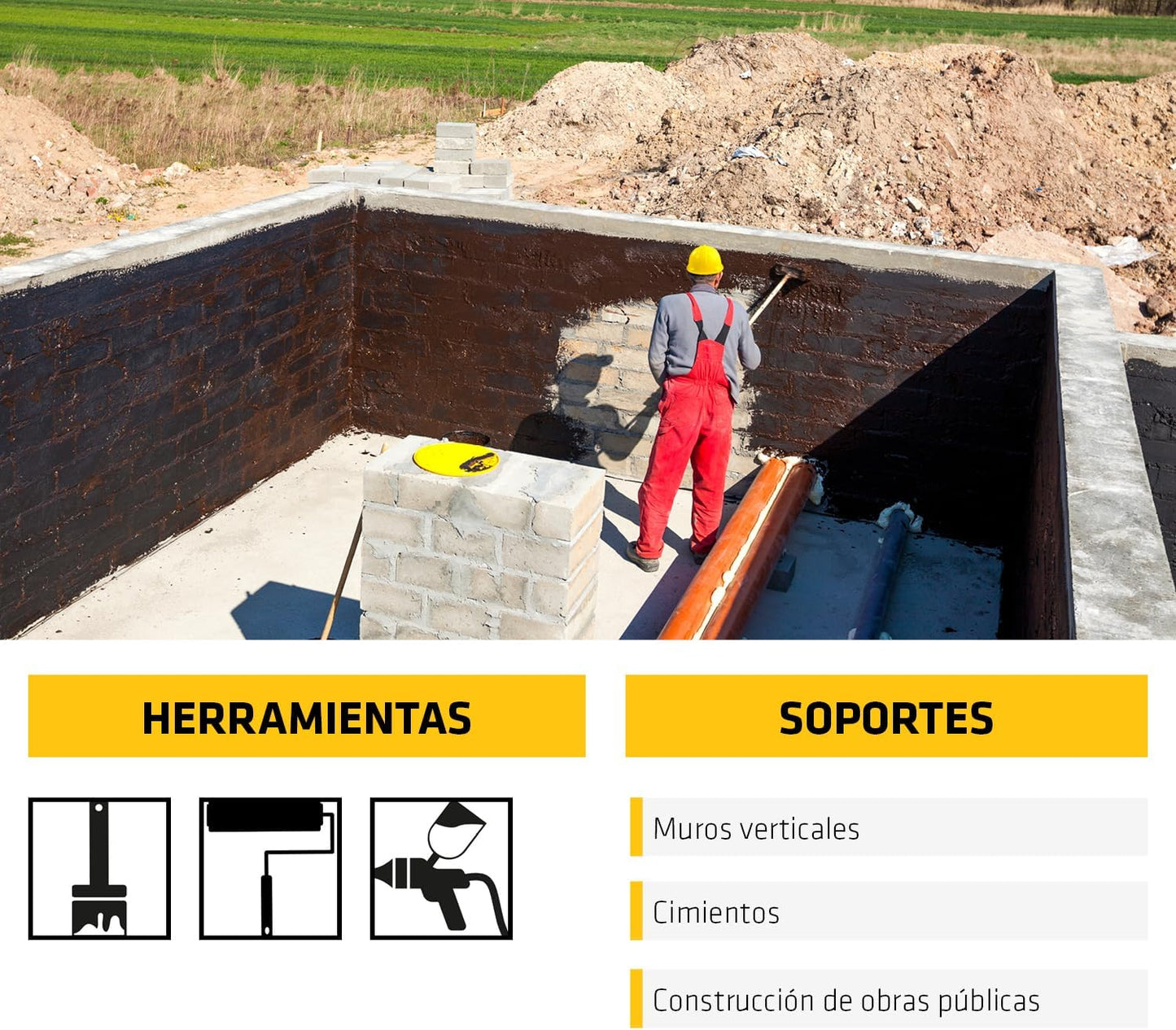 Emulsión bituminosa para imprimación de cimientos Igol-A 5kg Sika