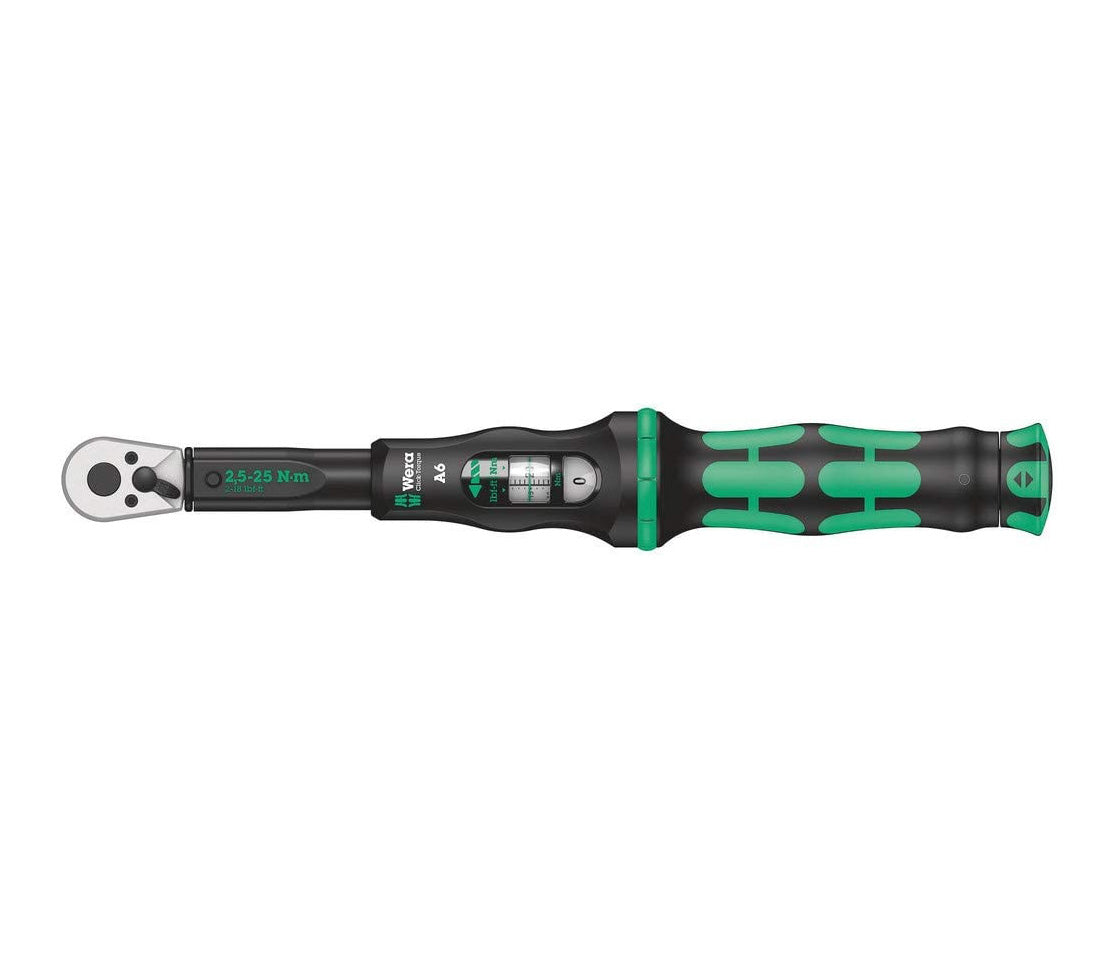 Drehmomentschlüssel mit Umschaltknarre 2,5-25Nm Wera Click-Torque A 6 ref.075605