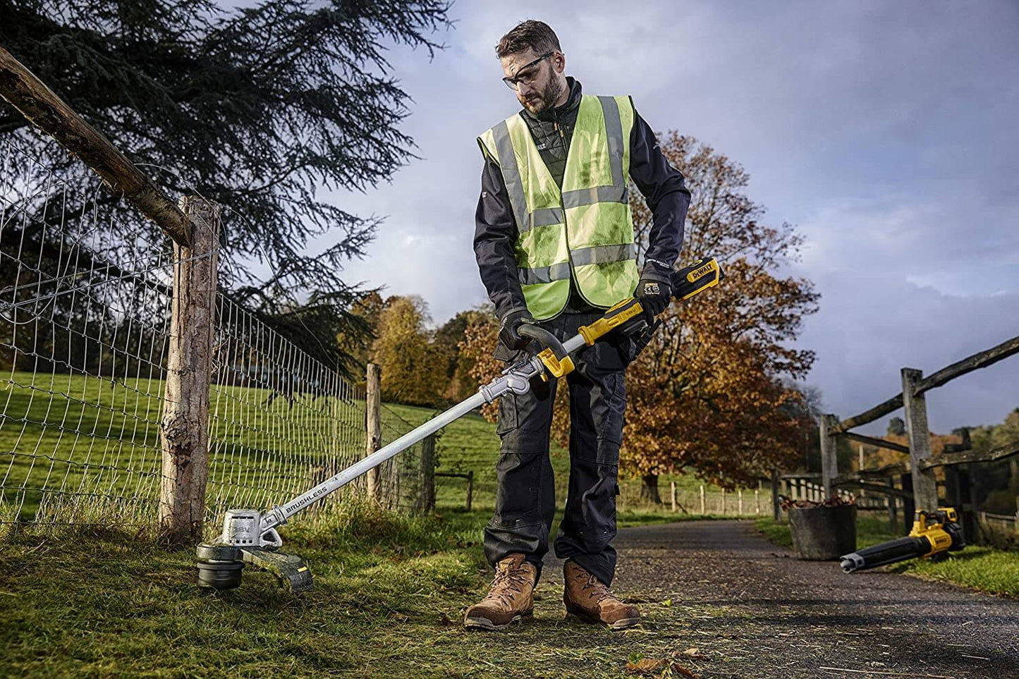 Cortabordes XR 18V 36cm mango plegable con batería y cargador Dewalt DCMST561P1