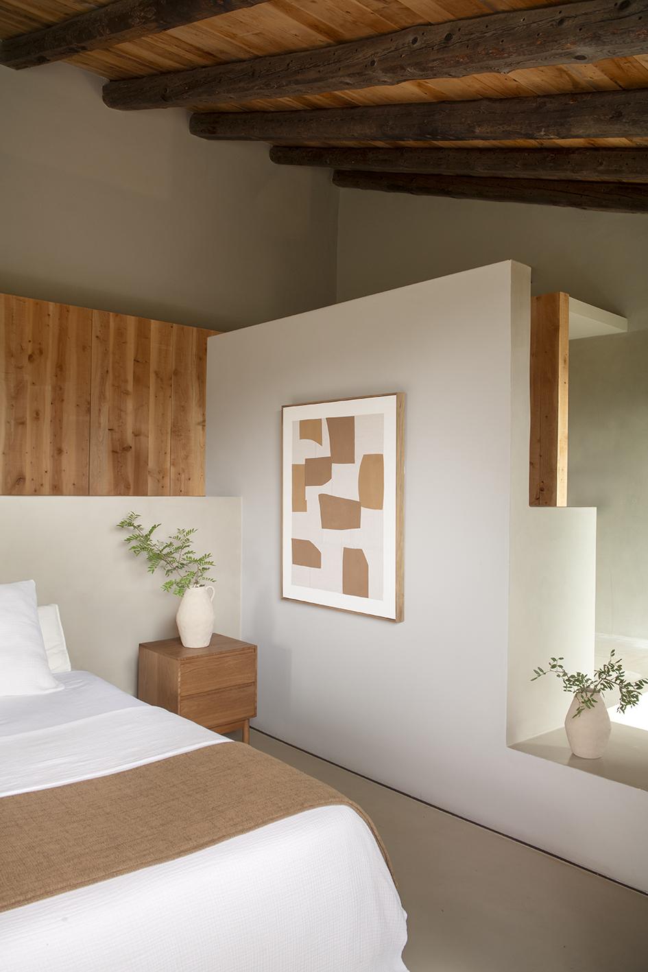 Jarrón beige de gres Masaka 30cm Andrea House