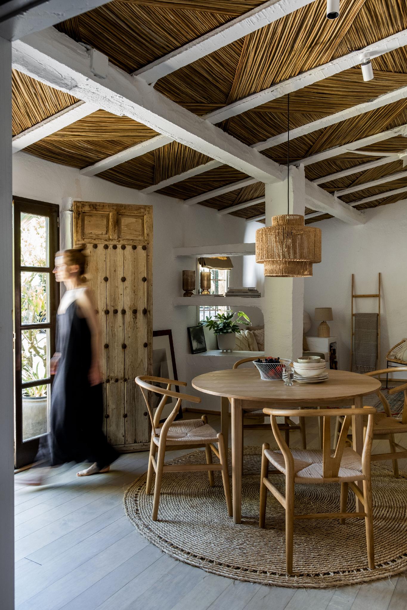 Dekorative Bambusleiter 43 × 4 × 170 cm Andrea House