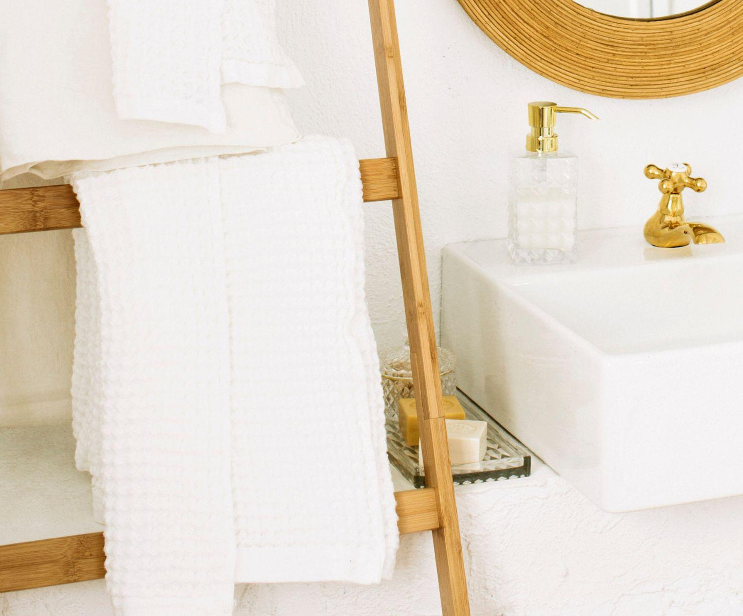 Dekorative Bambusleiter 43 × 4 × 170 cm Andrea House