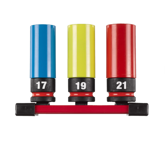 Set mit 3 Sechskant-Schlagglocken 1/2" für Milwaukee-Felgen