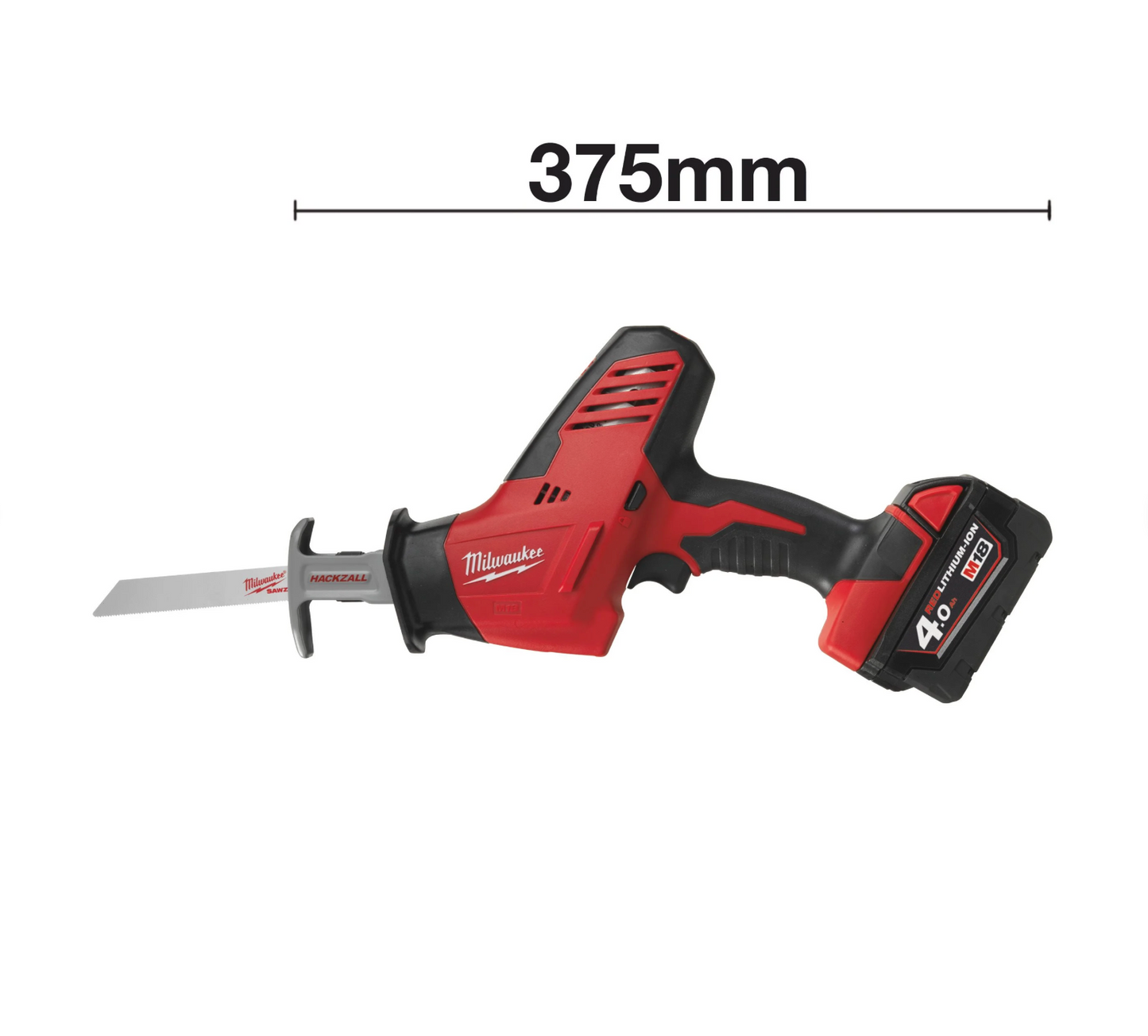 Säbelsäge M18 mit 2 Akkus 4 Ah + Ladegerät + Tasche Milwaukee C18 HZ-402B