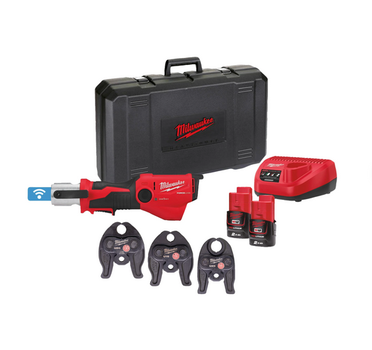 Milwaukee M12 Force Logic M12 HPT-202C U-SET Subkompakte Hydraulikpresse