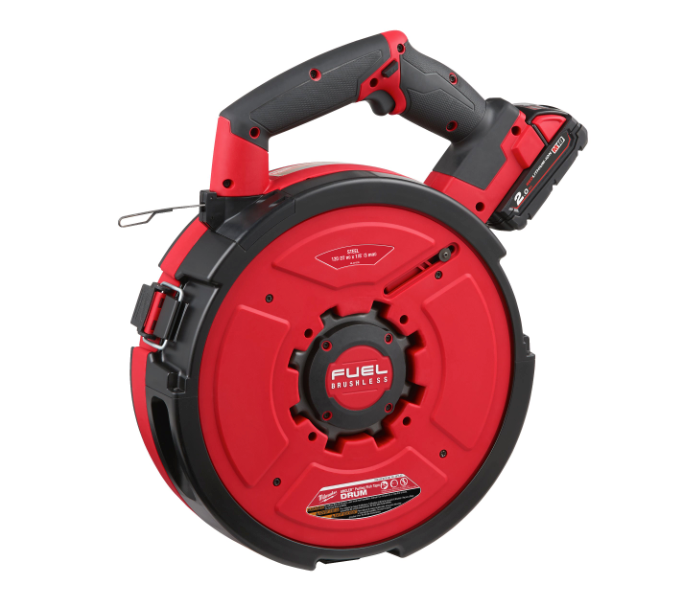Milwaukee M18 FUEL Stahl-Einziehgerät + 2 × 2-Ah-Akkus + Ladegerät M18 FPFT-202, 36 m ST SET