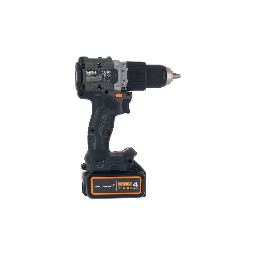 McLaren 18V 90Nm 13mm Hammerbohrer mit 2 x 4Ah Akkus + Dewalt DCD85MM2T Koffer