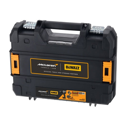 McLaren 18V 90Nm 13mm Hammerbohrer mit 2 x 4Ah Akkus + Dewalt DCD85MM2T Koffer