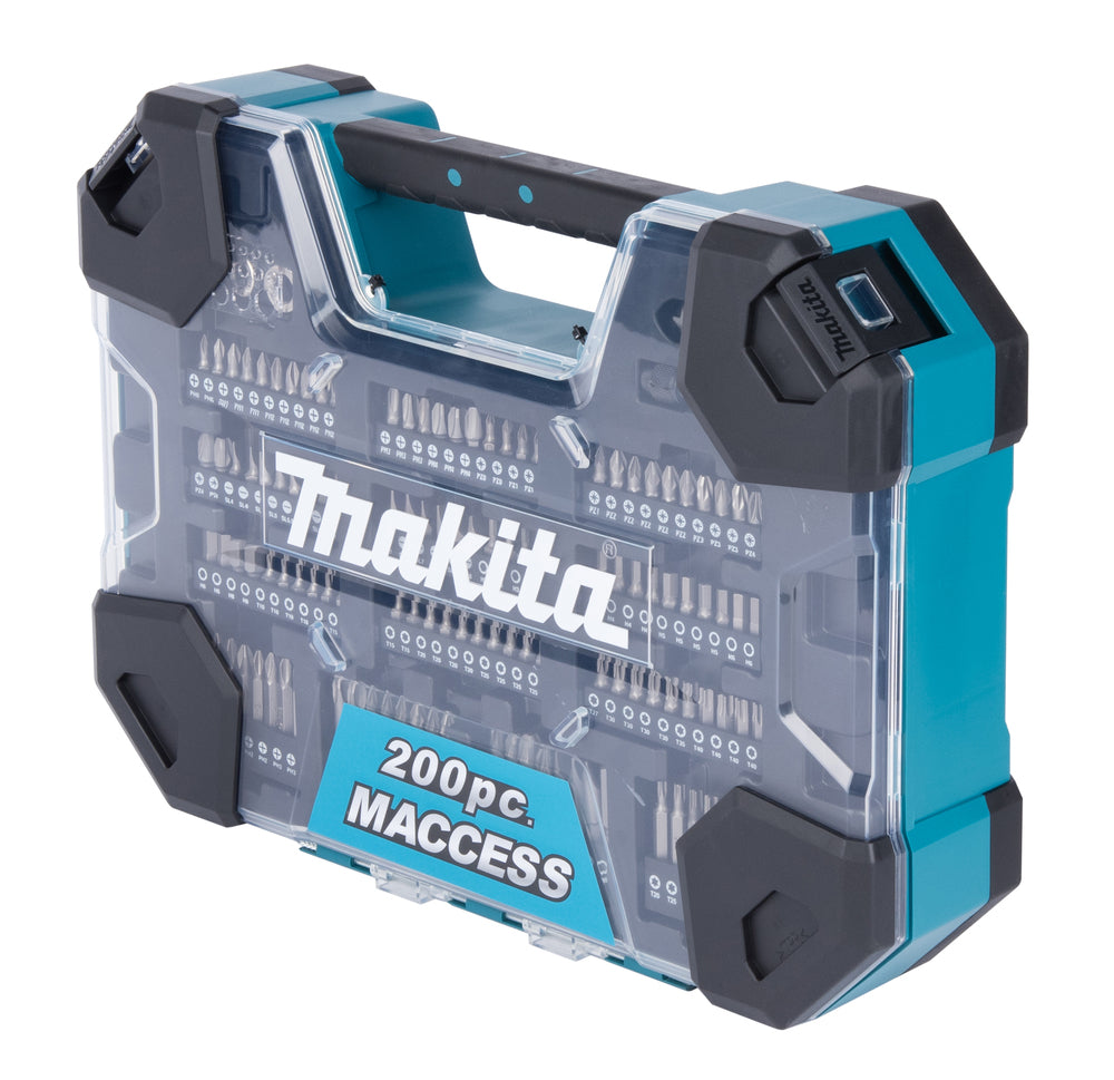 Estuche de brocas y puntas de atornillar Maccess (200 uds) E-22610 Makita