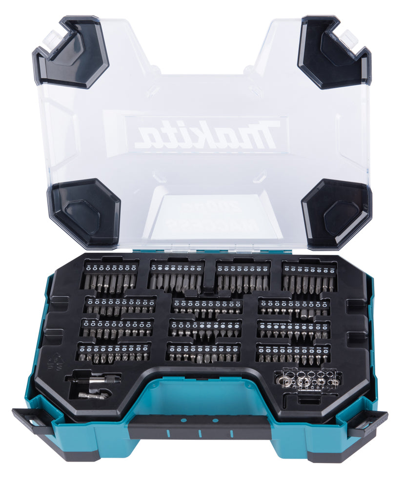 Estuche de brocas y puntas de atornillar Maccess (200 uds) E-22610 Makita