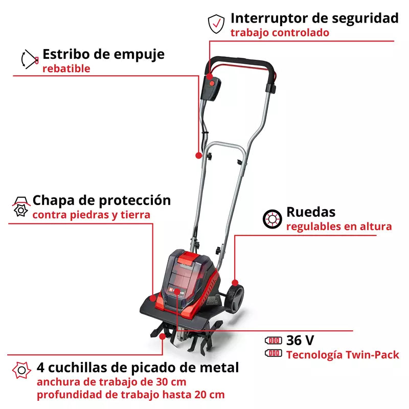 Einhell GE-CR 30 18V Akku-Bodenpflug