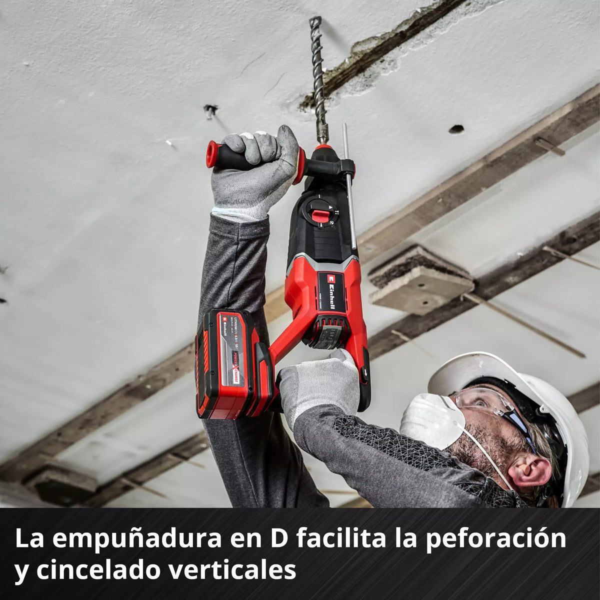 18-V-SDS-Plus-Bohrhammer 2,6J mit Transportkoffer Einhell TP-HD 18/26 D Li BL - Solo