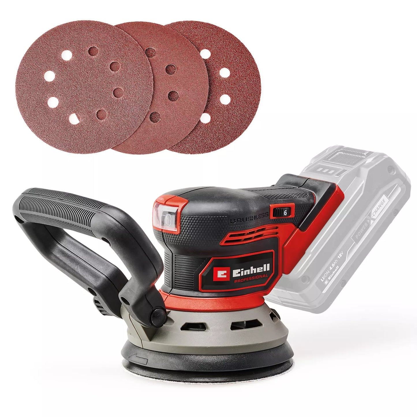 Lijadora excentrica 18V 125 mm Einhell TP-RS 18/32 Li BL - Solo