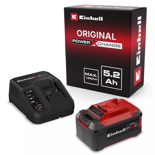 5,2-Ah-Akku-Set und PXC-Ladegerät von Einhell