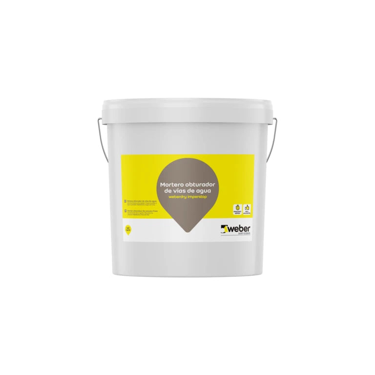 Weberdry IMPERSTOP 5 kg Einkomponentenmörtel zum Abdichten von Wasserlecks und Rohren