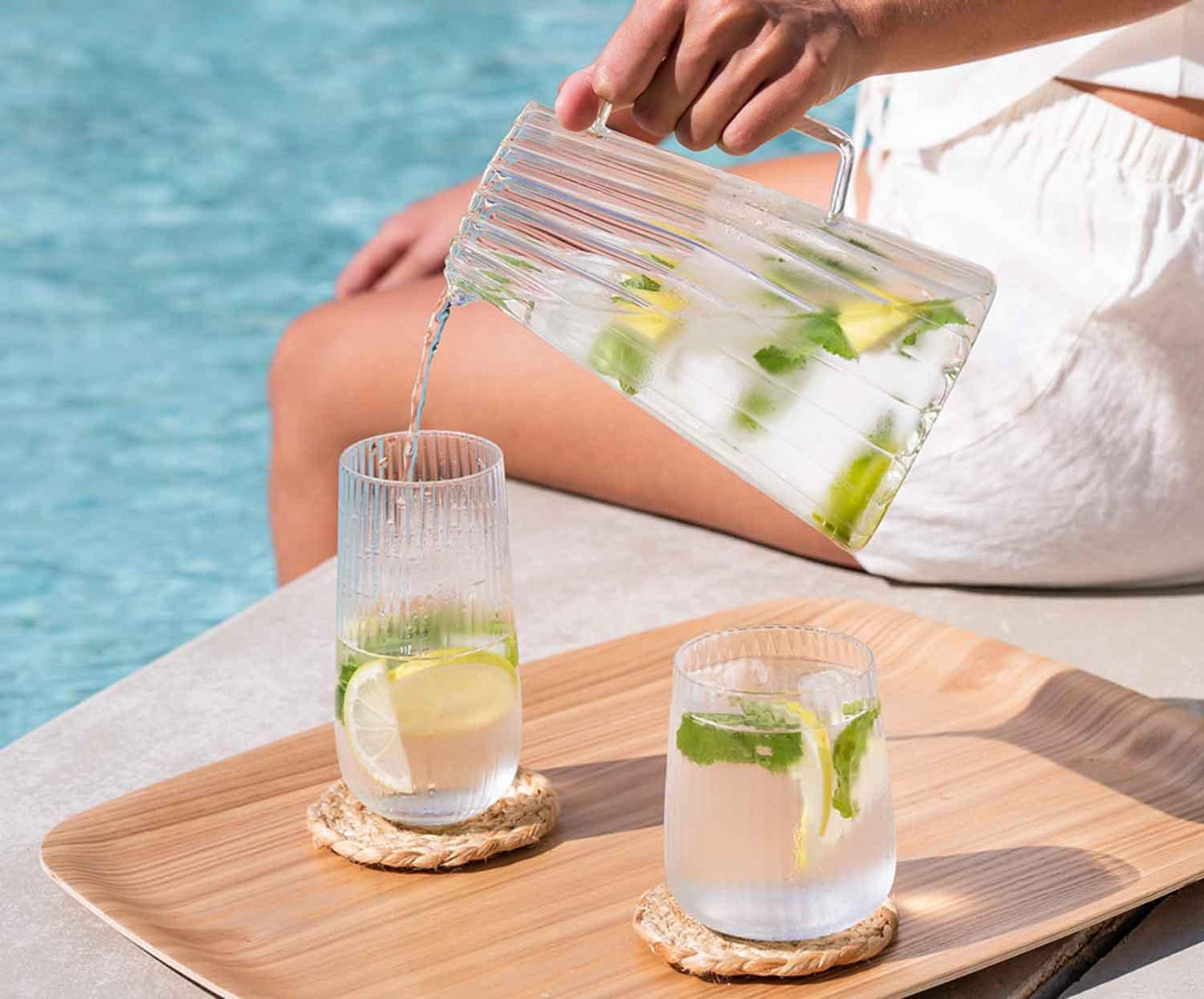 Wasserkrug aus Glas 1 l Andrea House