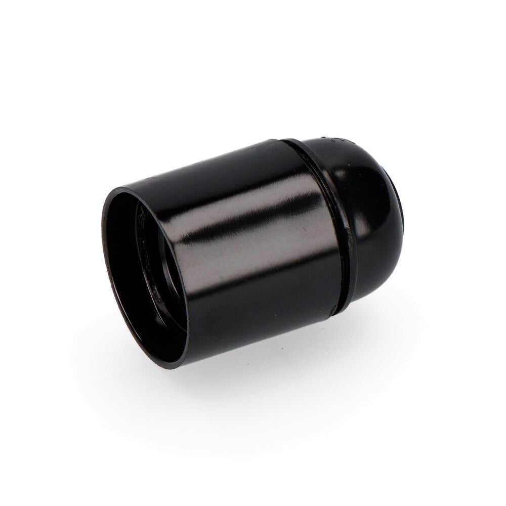 Verstärkter Bakelit-Lampenhalter E27, Schwarz, EDM