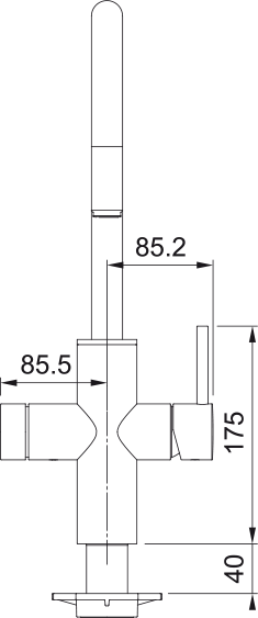 Mythos Water Hub Sparkling Franke Multifunktions-Küchenarmatur 160.0708.956