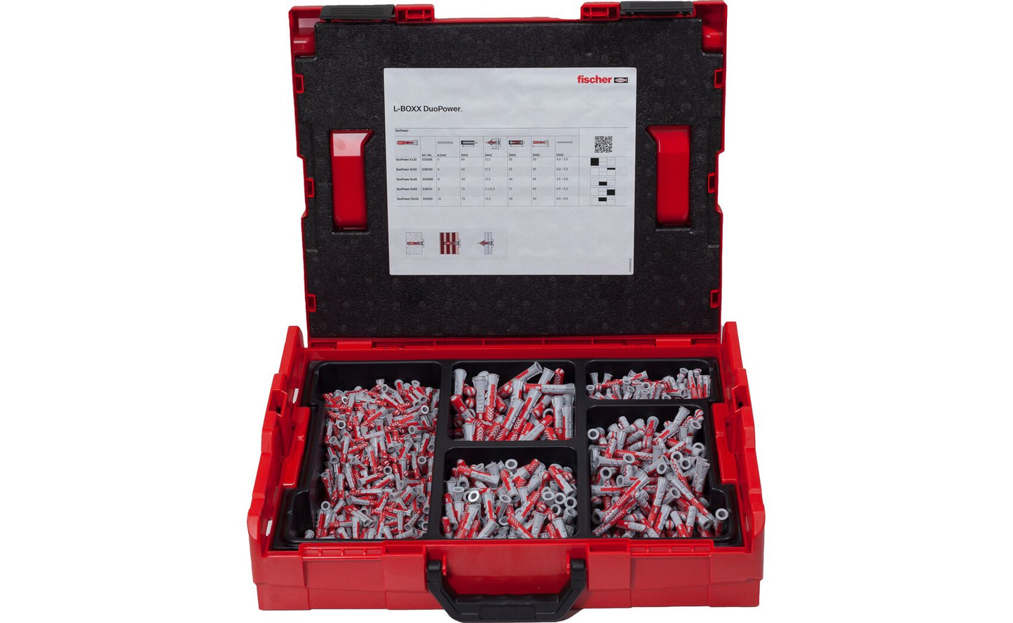 L-BOXX Sortiment Dübel DuoPower 910 Stück Fischer