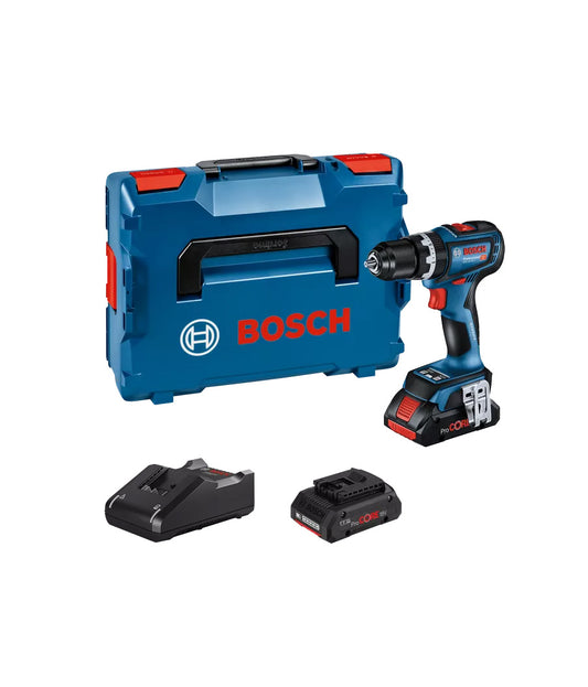 Hammerbohrer 18V mit 2bat 4Ah + Ladegerät + Koffer Bosch GSB 18V-90 C