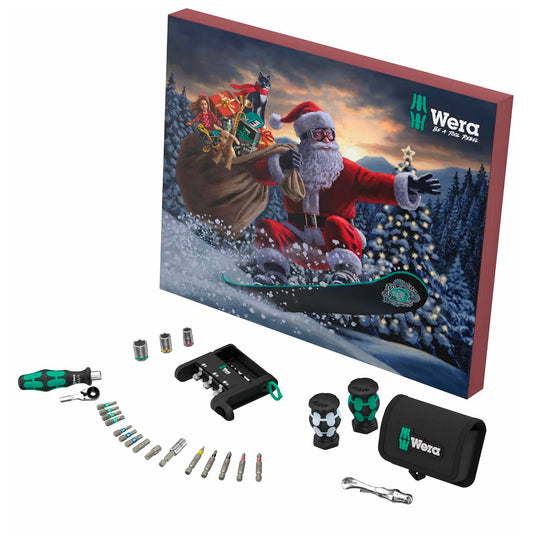 Adventskalender 2024 – 25-teiliges Handwerkzeug-Set Wera 136609