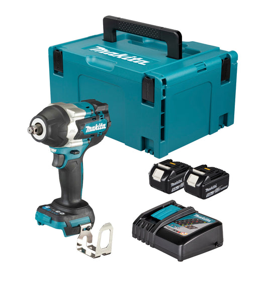 Makita DTW700RTJ 18V 1/2" LXT Schlagschrauber 700 Nm mit 2 x 5Ah Akkus + Ladegerät + Transportkoffer