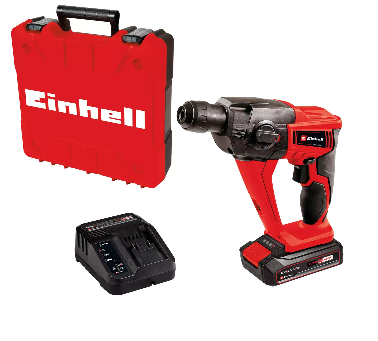 SDS-Plus 18V 1.2J SDS-Plus Hammerbohrer mit 1.5Ah Akku und Koffer Einhell TE-HD 18 Li Kit