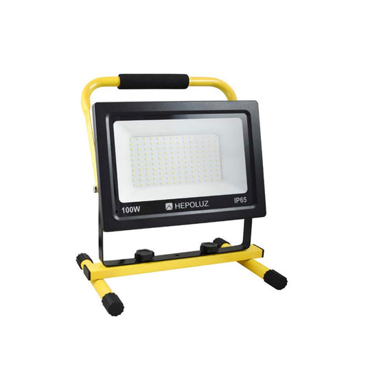 LED-Scheinwerfer mit Halterung 100 W 6000 K Hepoluz