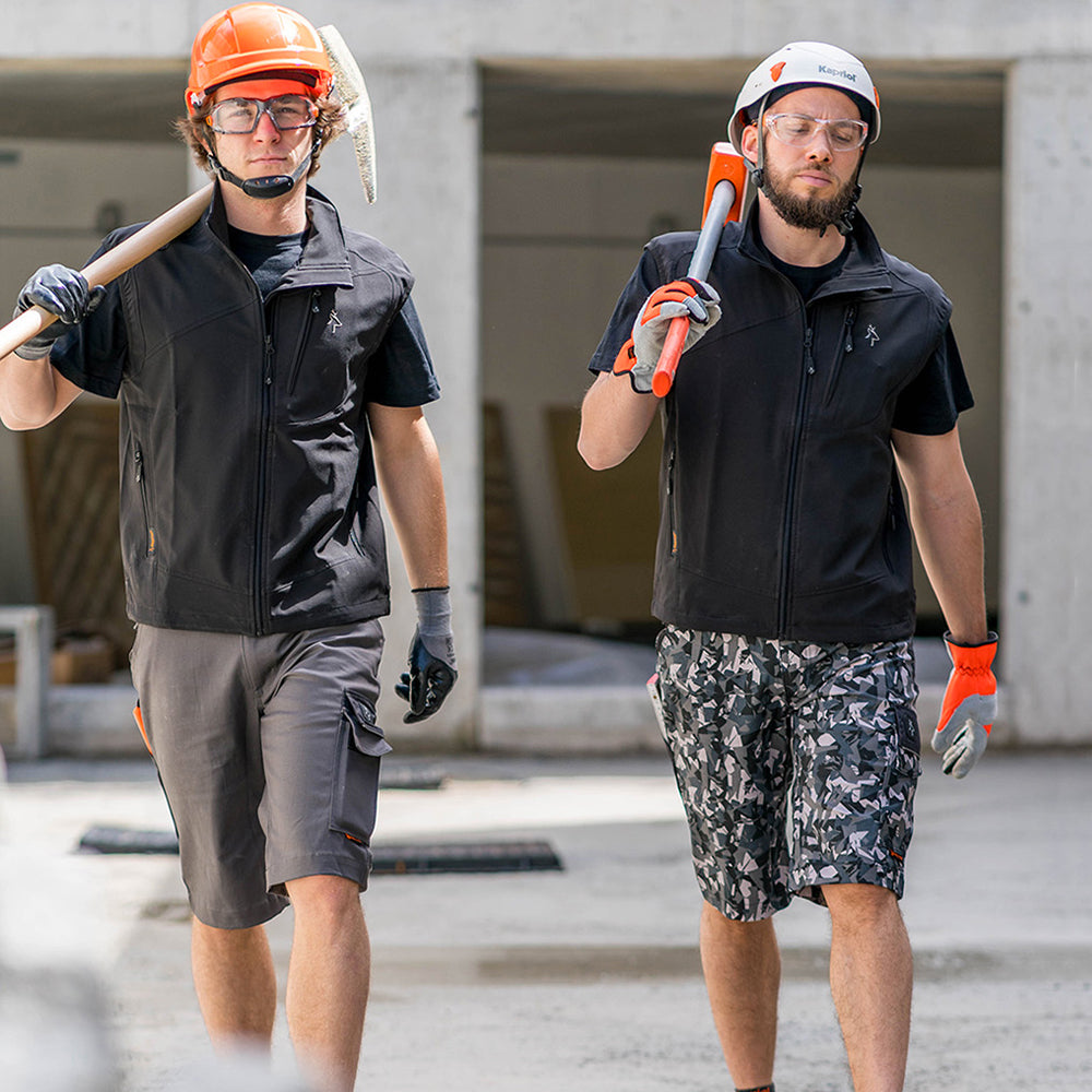 Tenere Pro kurze Arbeitshose grau/schwarz Kapriol