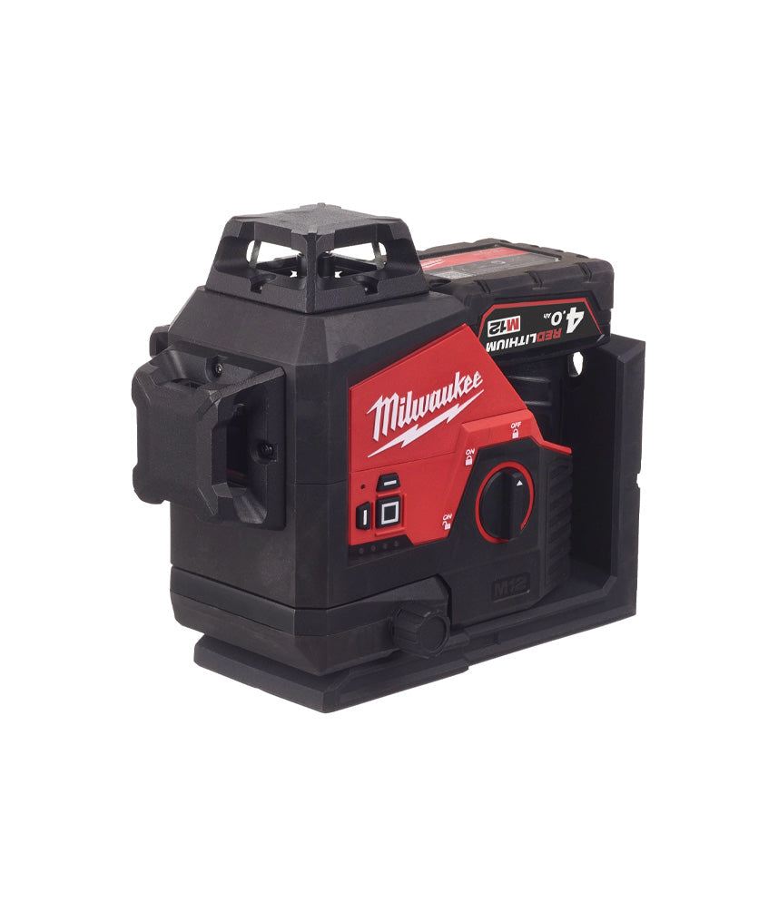 3-Linien-Lasernivellier grün M12 Akku + Ladegerät + Tragetasche Milwaukee M123PL-401C