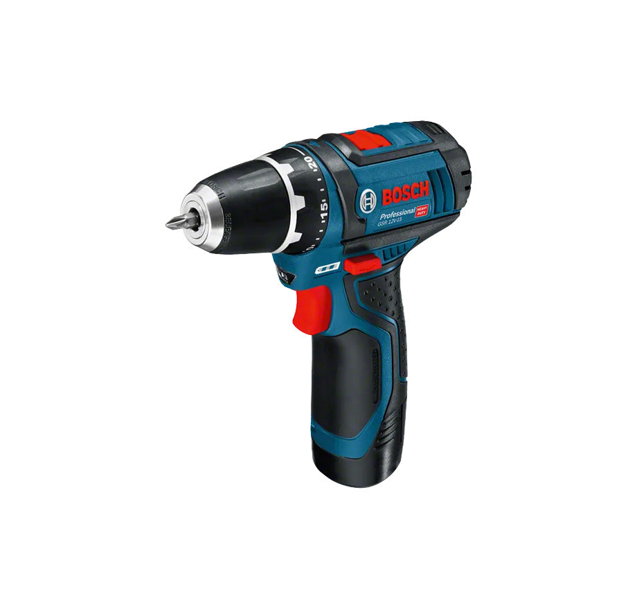 Bosch Pro Set mit GSR 12V-15 Akkuschrauber und Handwerkzeugen