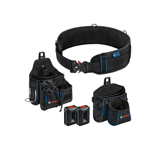 Set mit Gürtel 108 + GWT 2-Tasche + GWT 4-Tasche + 2 Bosch ProCLICK-Halterungen