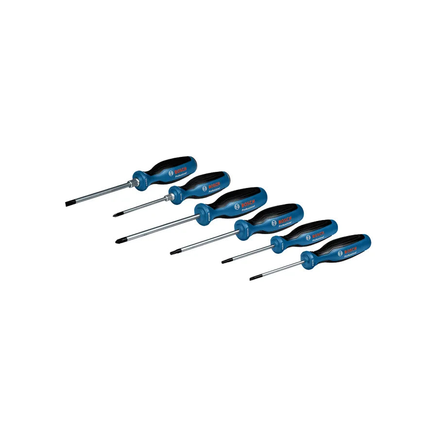 6-teiliges PRO Bosch Schraubendreher-Set SL/PH/PZ/TX