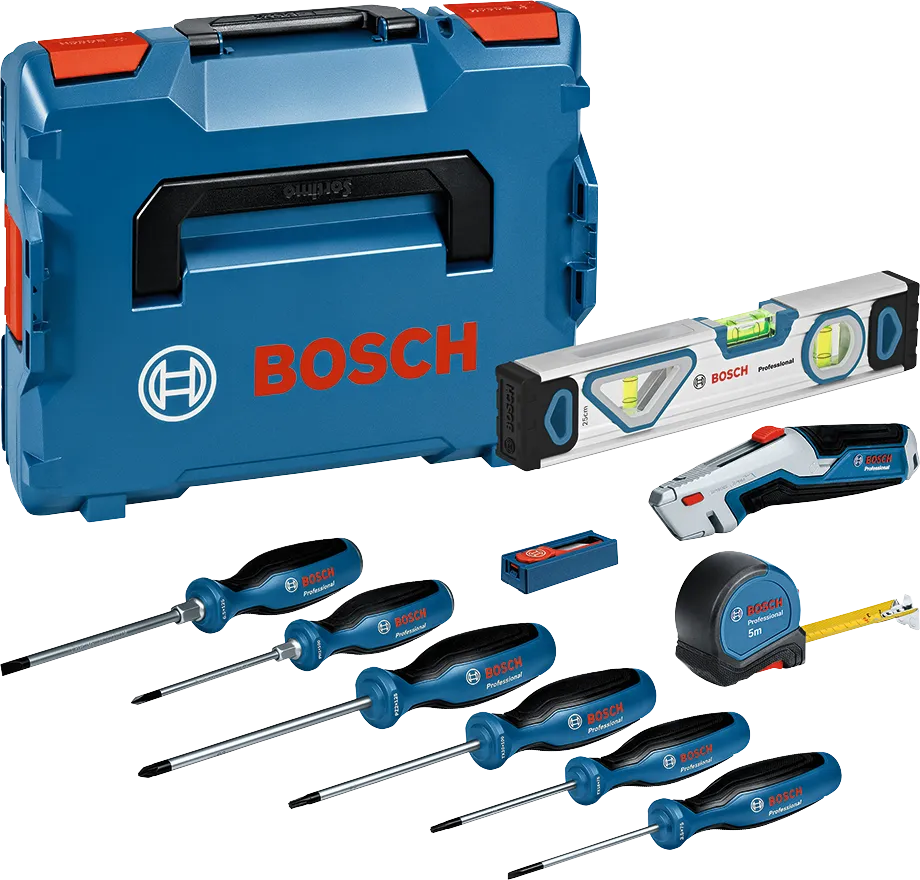 PRO Bosch Schraubendreher- und Handwerkzeug-Set, 19-teilig, mit Koffer