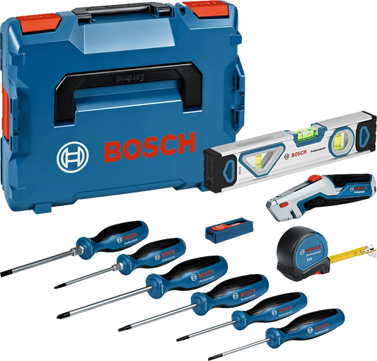 PRO Bosch Schraubendreher- und Handwerkzeug-Set, 19-teilig, mit Koffer