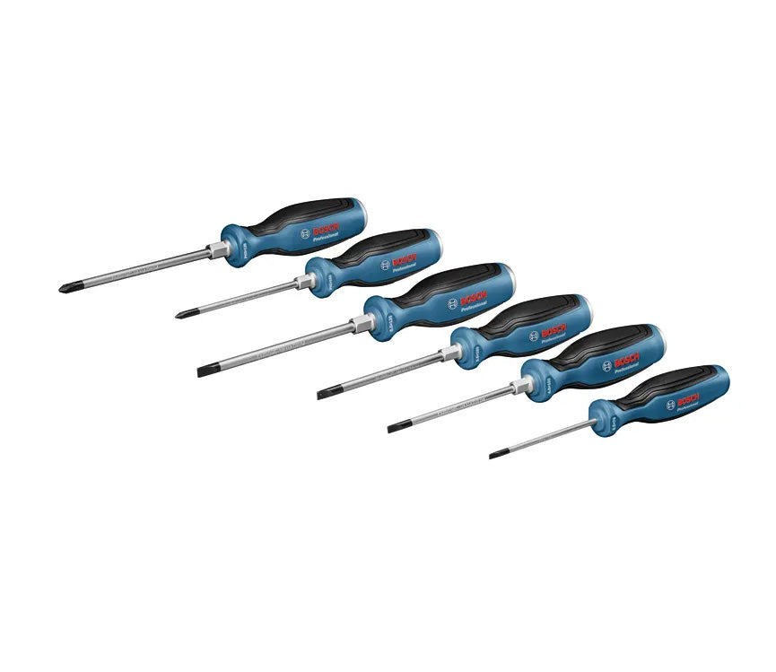 6-teiliges Bosch PRO Schraubendreher-Set SL/PH