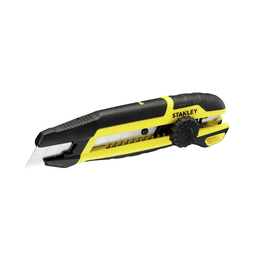 Cutter 18 mm seitliche Segmentierung manuelle Arretierung mit Rad Stanley