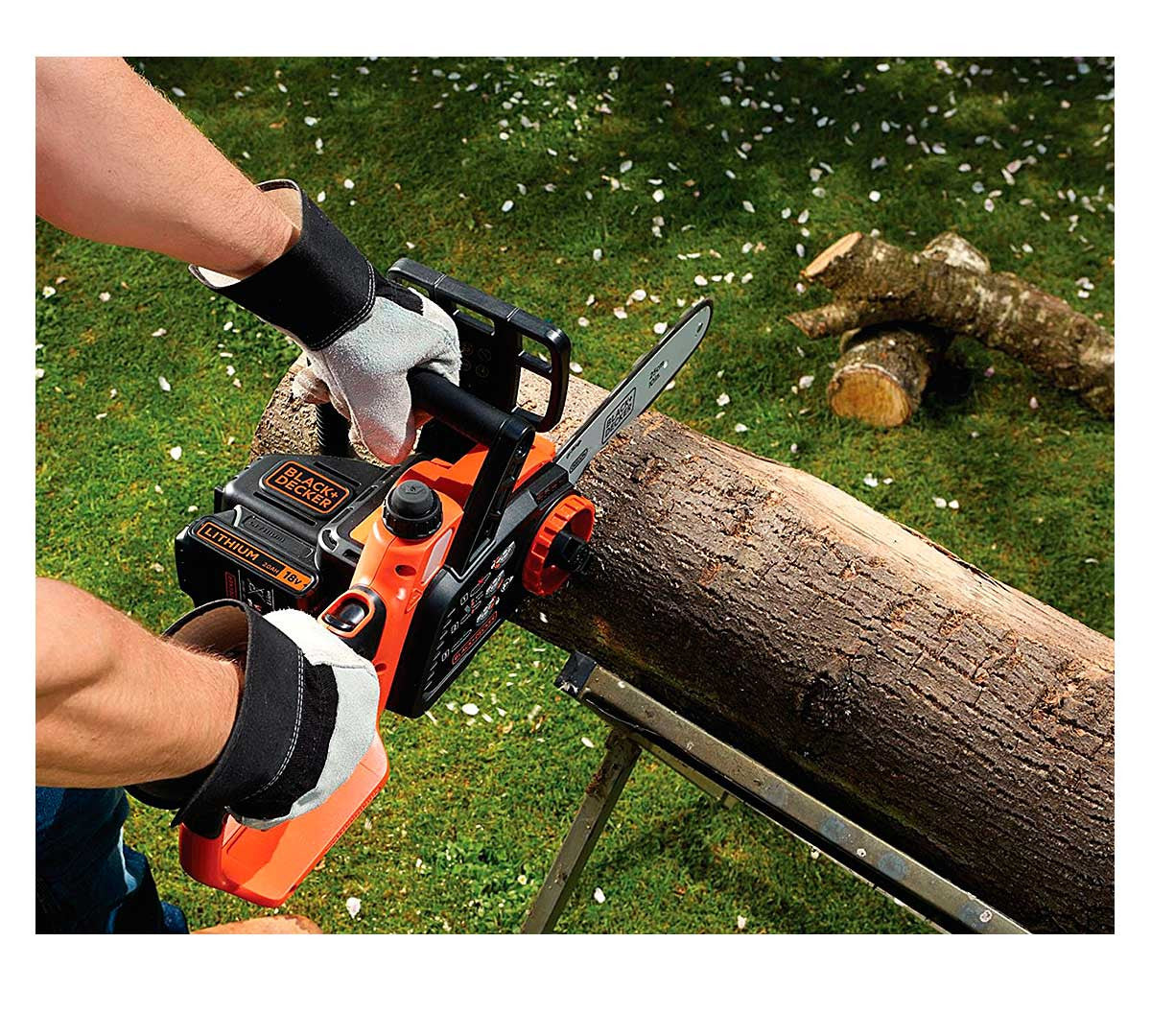 Motosierra 18V Espada 25cm Black&Decker GKC1825L20 BLACK + DECKER - 8